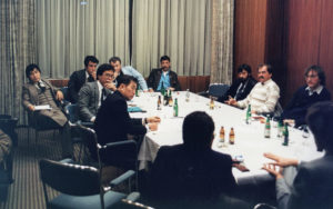 Interview with journalists